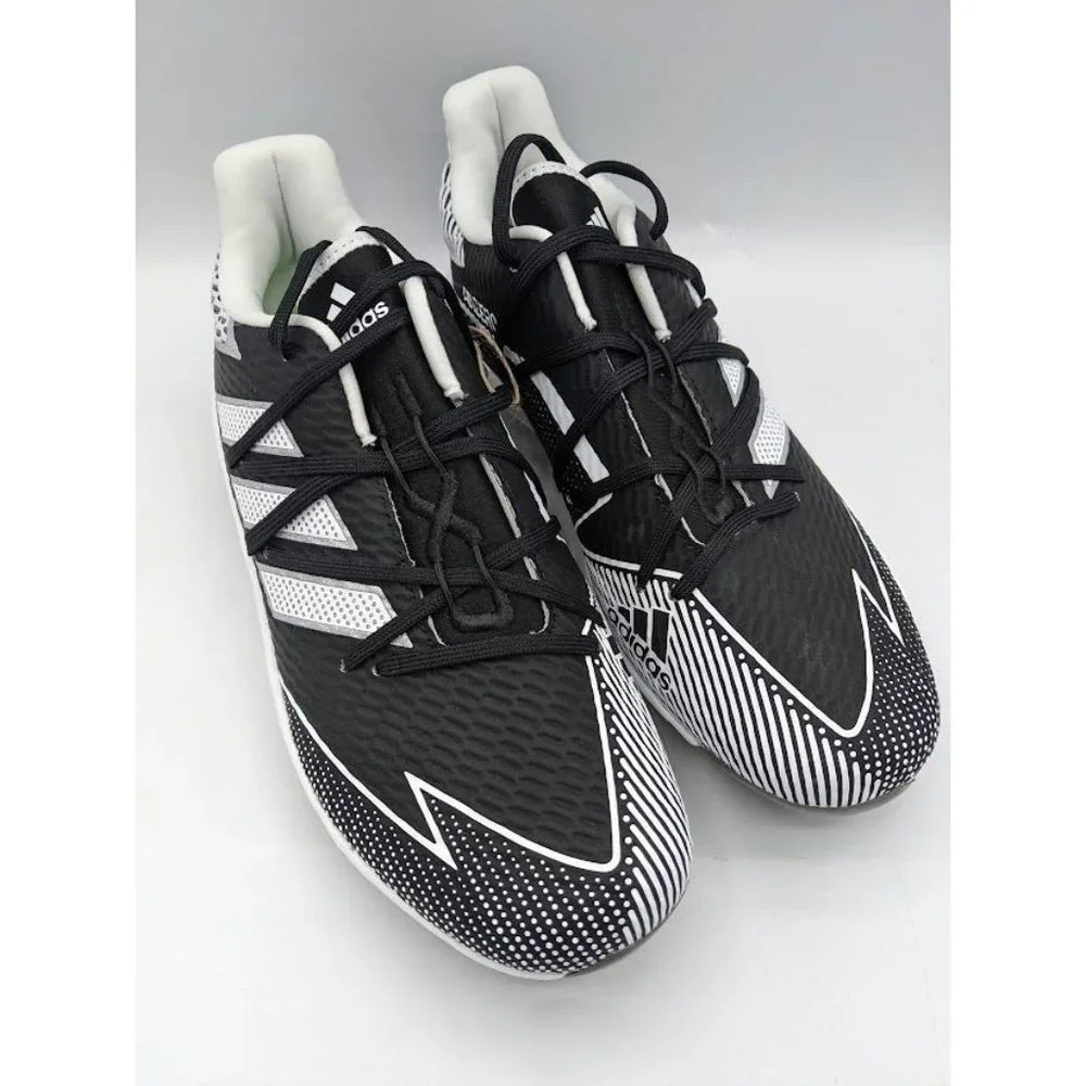 Men's adidas Adizero Afterburner 7 Baseball Cleats Size 8 EG5633 Black White NEW